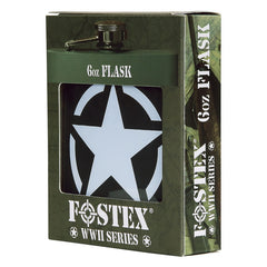 Flacon Zakfles 6oz US Army Star RVS Verde - Stil Autentic și Durabilitate