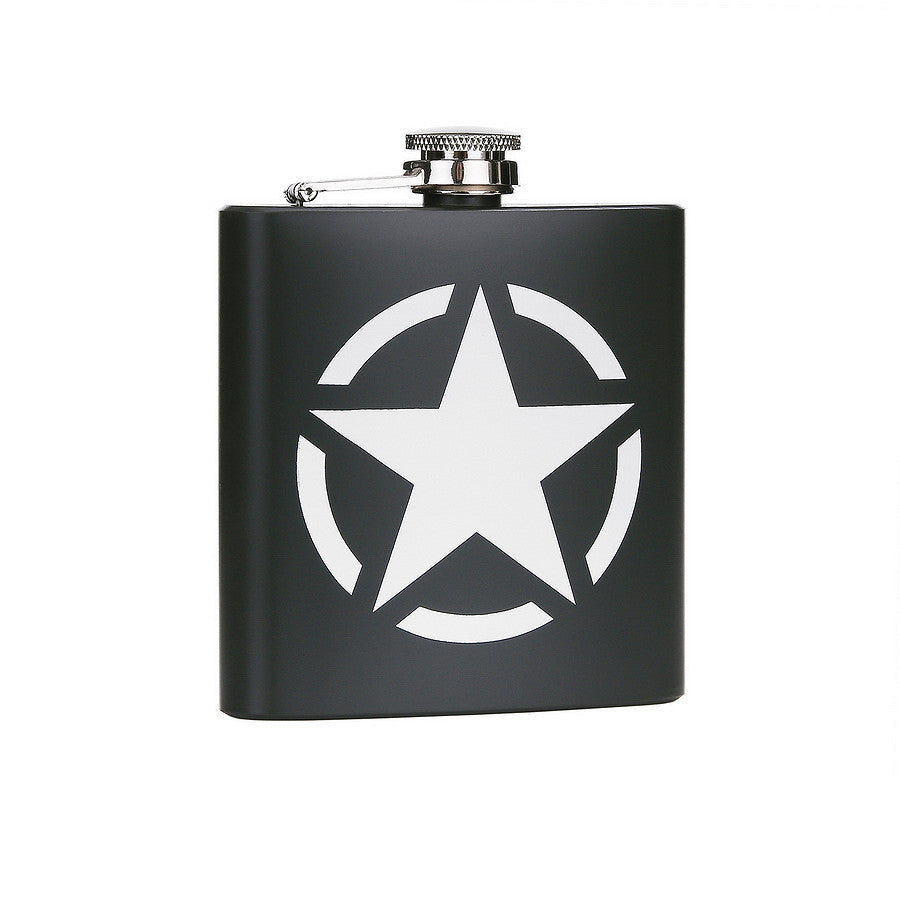 Flacon Zakfles 6oz US Army Star RVS Verde - Stil Autentic și Durabilitate