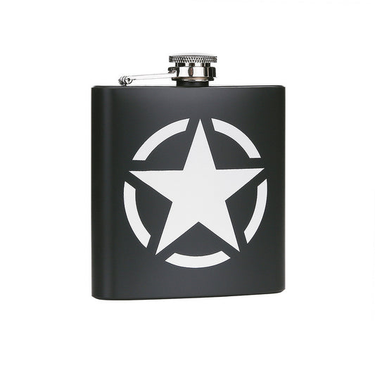 Flacon Zakfles 6oz US Army Star RVS Verde - Stil Autentic și Durabilitate