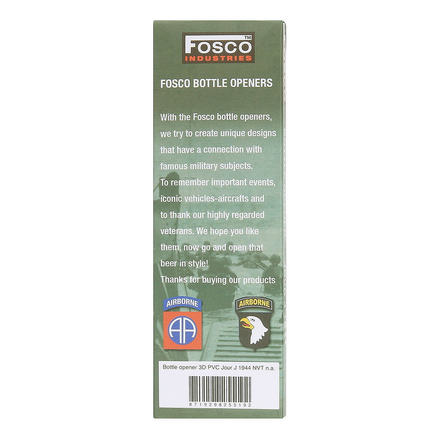 Flesopener 3D PVC Jour J 1944 - Stil Tactic, Durabilitate Oțel