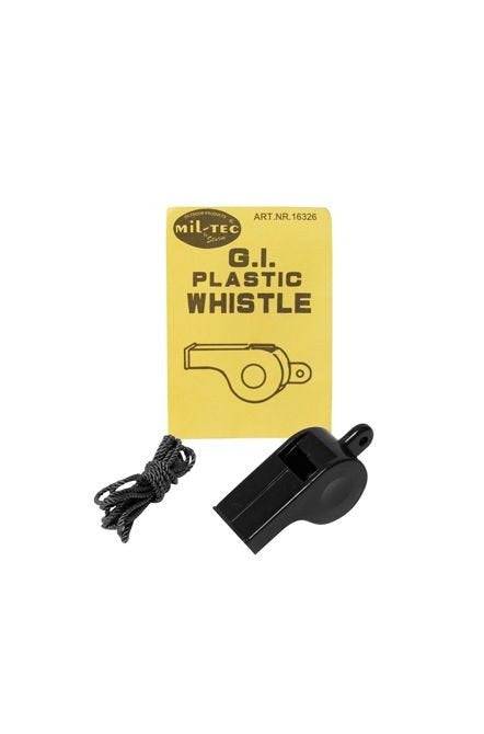 Fluier 3 în 1 Mil-Tec – Plastic ABS, 8 g, Negru