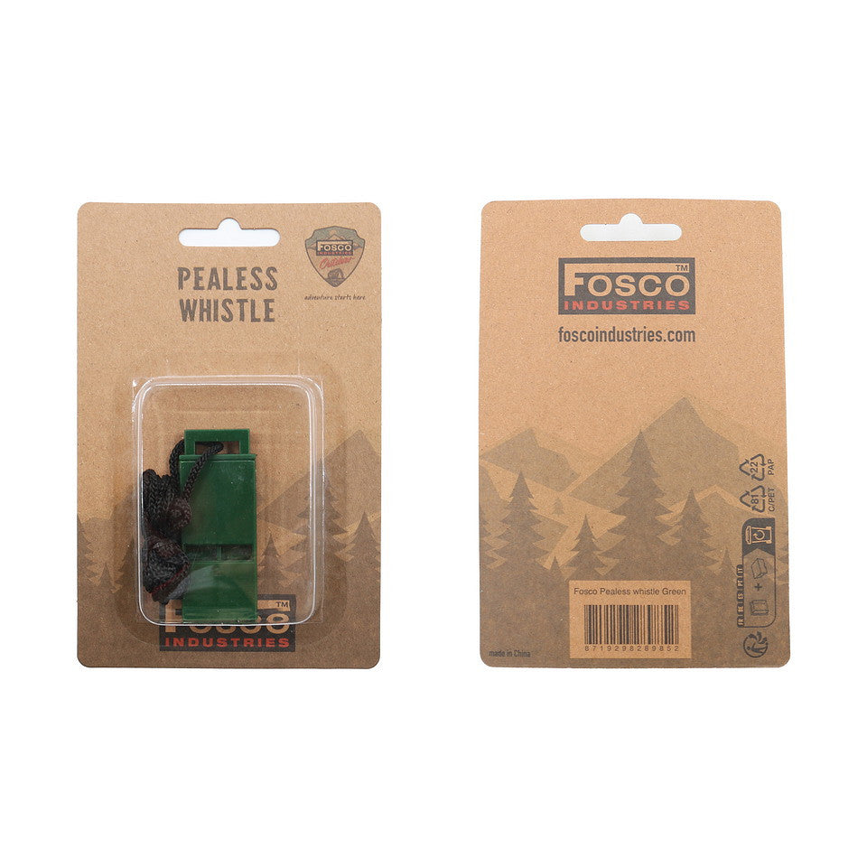 Fluier Pealess Fosco Verde - Semnalizare de Urgență Fără Eșec