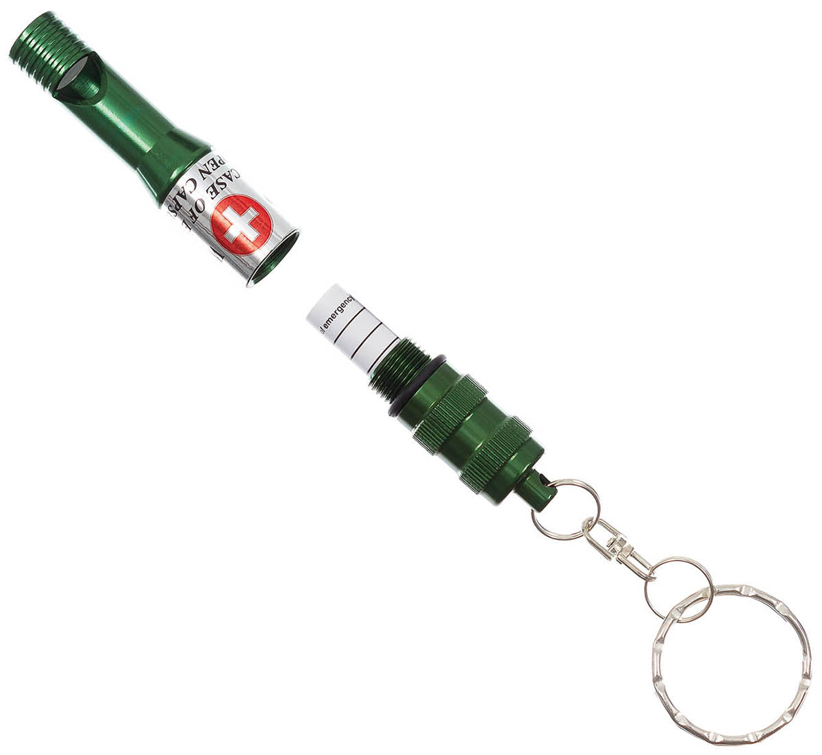 Fluier Survival Oliv MFH - Compartiment Etanș, 9 cm