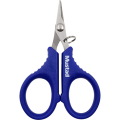Foarfecă Pescuit Mustad - Tăiere Precisă Fir, 9cm Albastru - 1