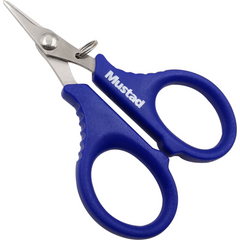 Foarfecă Pescuit Mustad - Tăiere Precisă Fir, 9cm Albastru - 2