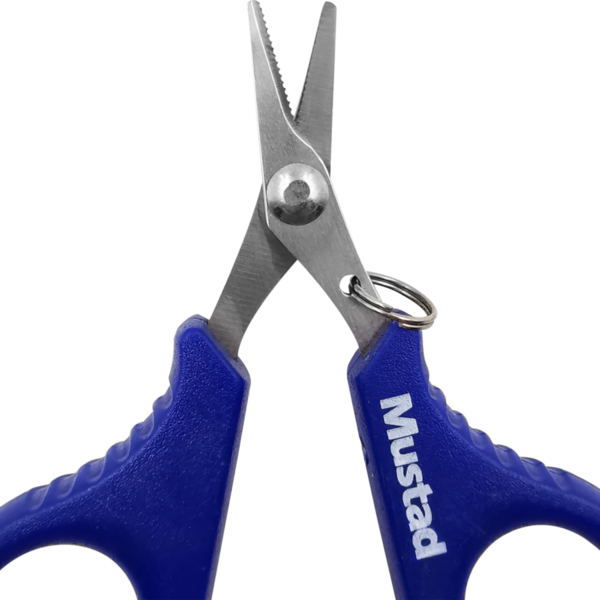 Foarfecă Pescuit Mustad - Tăiere Precisă Fir, 9cm Albastru - 4