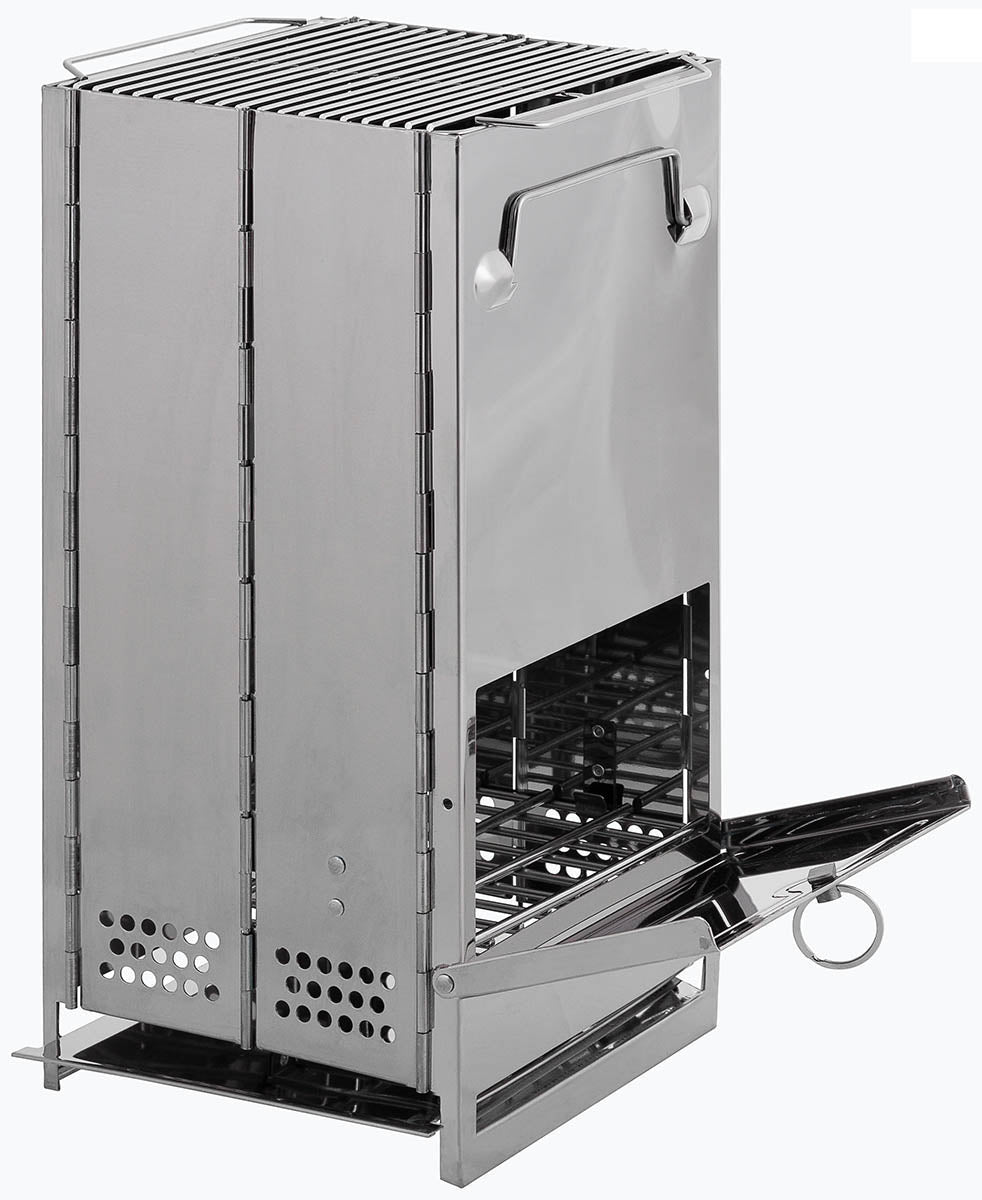 Focar Rachetă Pliabil FoxOutdoor - Inox, Asamblare Rapidă