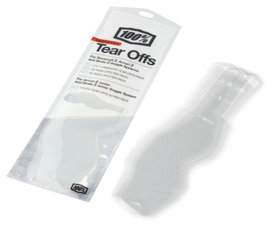 Folie Tear-Off 100% (20 buc) - Protecție Vizibilitate Cross