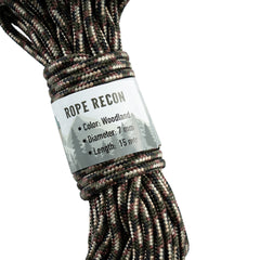 Frânghie Touw Recon 7 mm Woodland Fosco Industries - Durabilitate Flotabilă