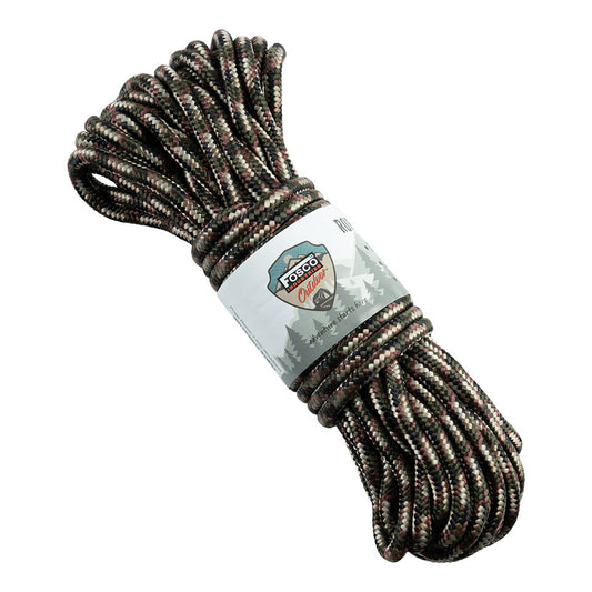 Frânghie Touw Recon 7 mm Woodland Fosco Industries - Durabilitate Flotabilă