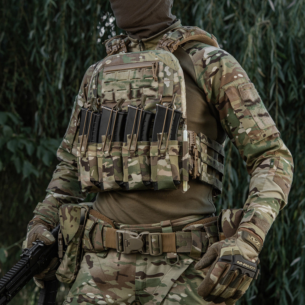 Front Panel M-Tac Cuirass QRS pentru 4 Magazine - Multicam