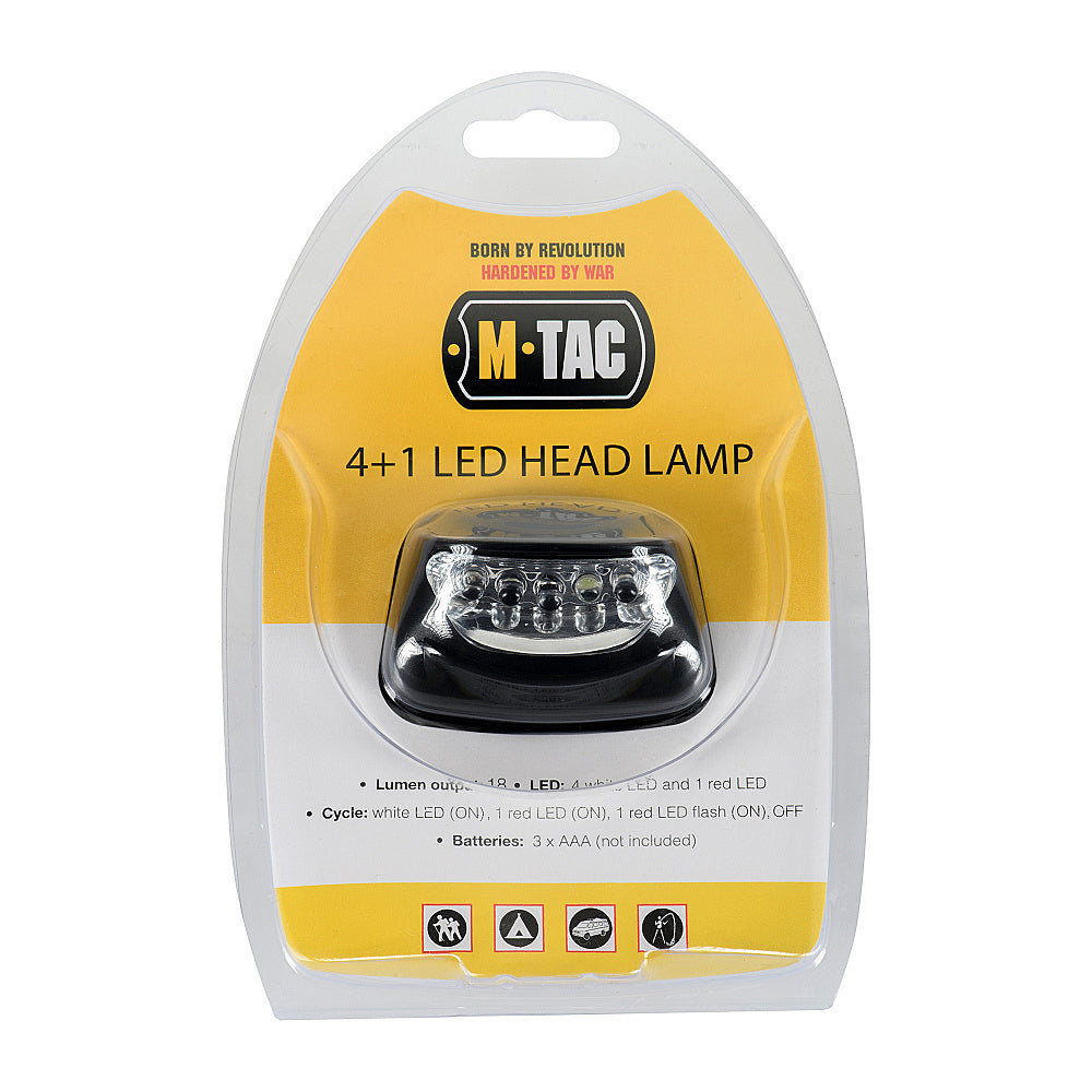 Frontală LED M-Tac 4+1 - Negru, Multifuncțională