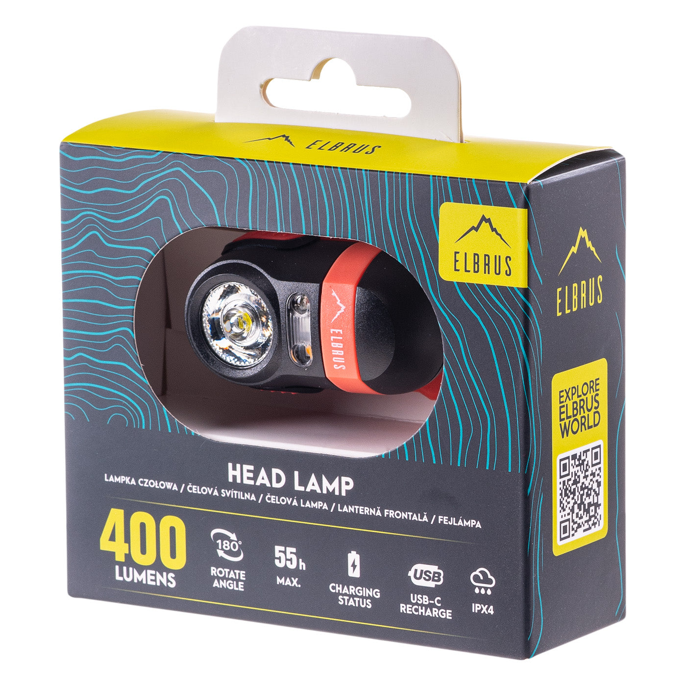 Frontală ELBRUS NOVA LIGHT 400 - 400LM, USB-C, 55h Autonomie - 4