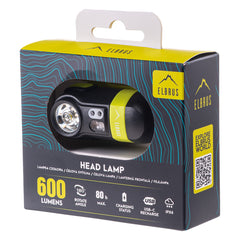 Frontală NOVA LIGHT 600 ELBRUS - 600 Lumeni, USB-C, IPX4 - 4