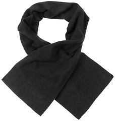 Fular Fleece Negru FoxOutdoor - 100% Poliester, 160x25 cm
