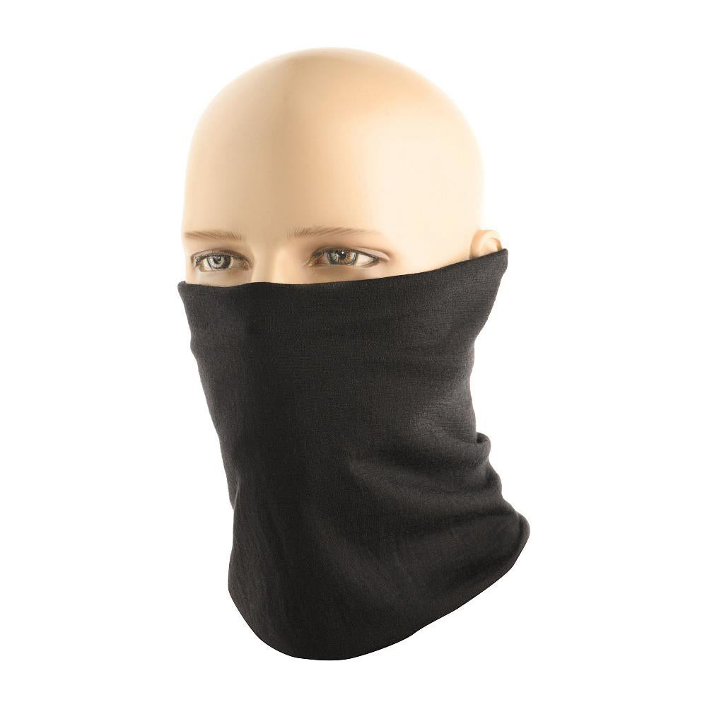 Fular Tubular Lână Merino M-Tac - Negru, Multifuncțional