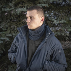 Fular Tubular M-Tac Polartec cu Șnur - Dark Navy Blue