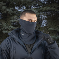 Fular Tubular M-Tac Polartec cu Șnur - Dark Navy Blue