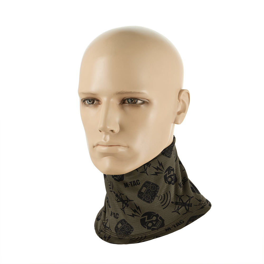 Fular Tubular Microfleece M-Tac Drone Pattern - Dark Olive