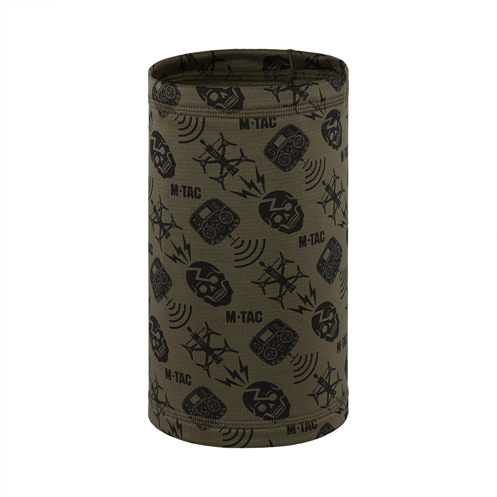 Fular Tubular Microfleece M-Tac Drone Pattern - Dark Olive