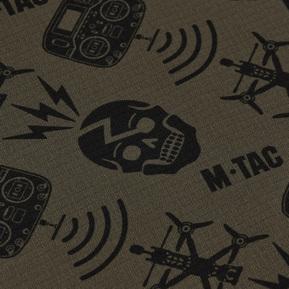 Fular Tubular Microfleece M-Tac Drone Pattern - Dark Olive
