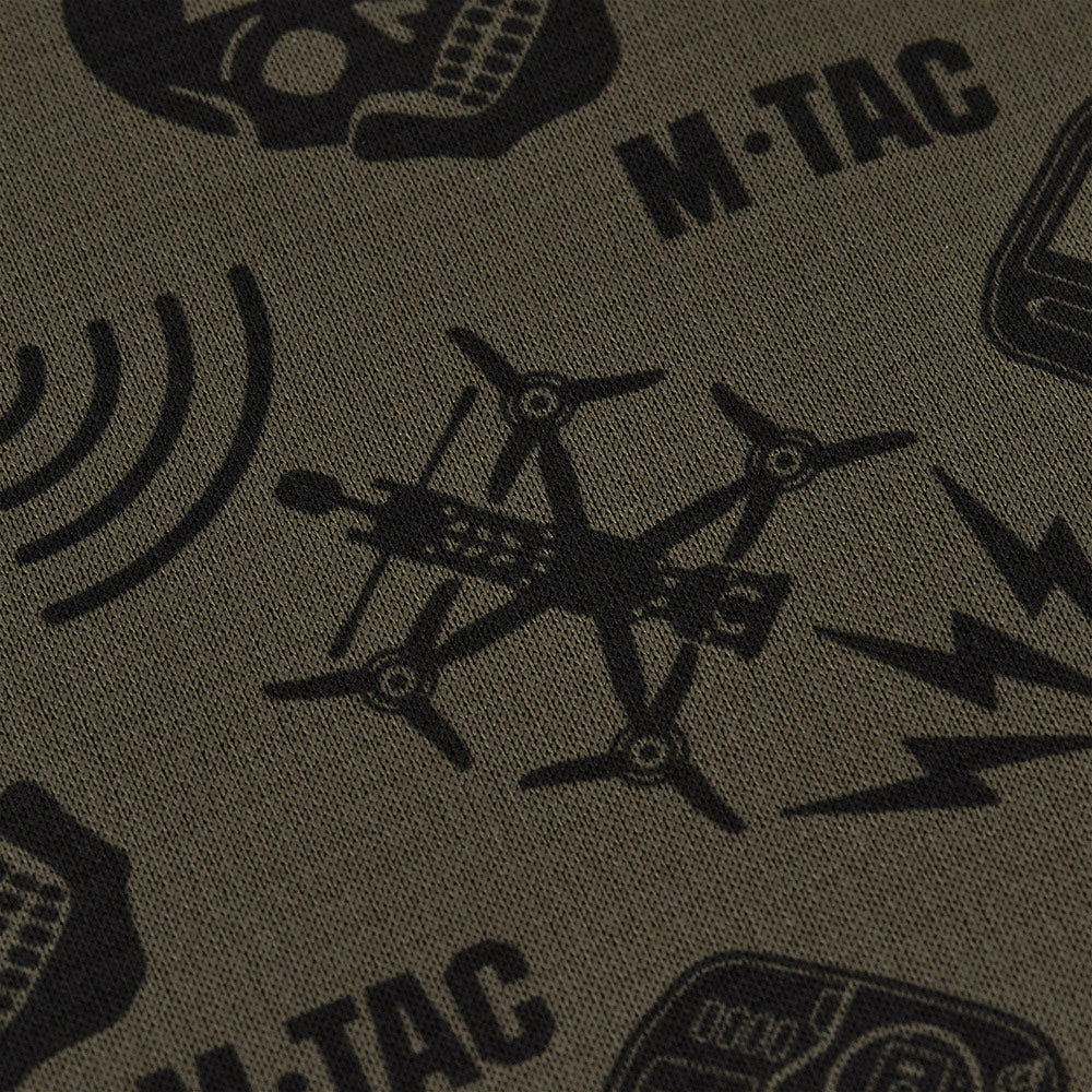 Fular Tubular Microfleece M-Tac Drone Pattern - Dark Olive