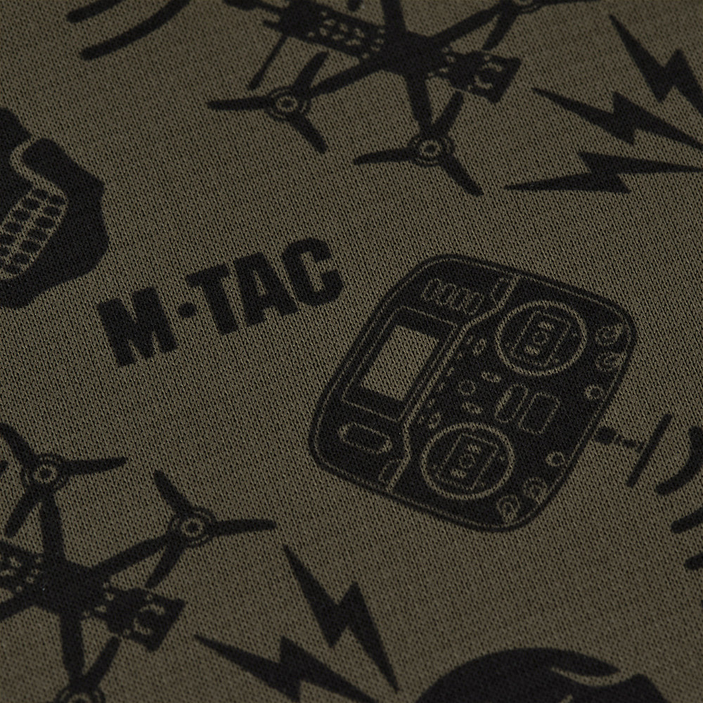 Fular Tubular Microfleece M-Tac Drone Pattern - Dark Olive