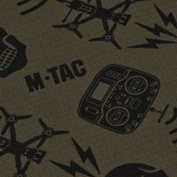 Fular Tubular Microfleece M-Tac Drone Pattern - Dark Olive