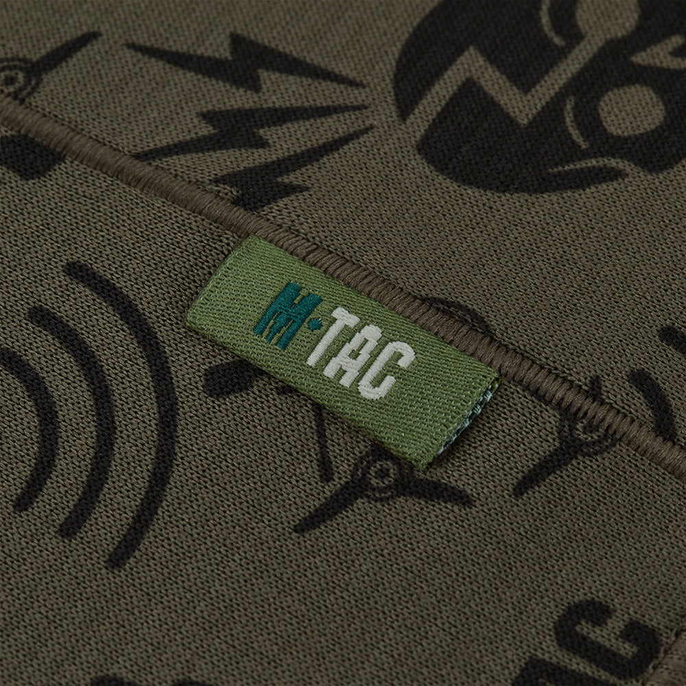 Fular Tubular Microfleece M-Tac Drone Pattern - Dark Olive
