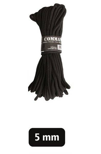 Funie Commando 5Mm Negru