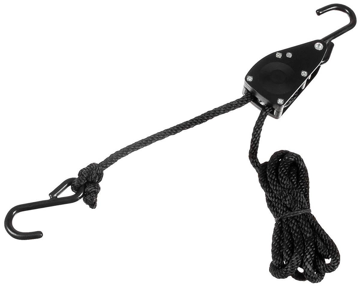 Funie de Fixare cu Ratchet Negru MFH - 6mm, 2m