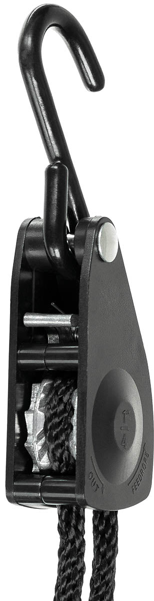 Funie de Fixare cu Ratchet Negru MFH - 6mm, 2m