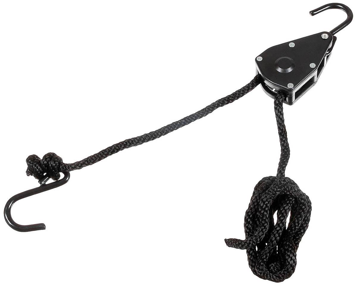 Funie de Tensionare cu Clichet Negru MFH - 9mm, 2m