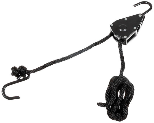 Funie de Tensionare cu Clichet Negru MFH - 9mm, 2m