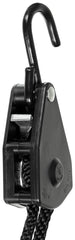 Funie de Tensionare cu Clichet Negru MFH - 9mm, 2m