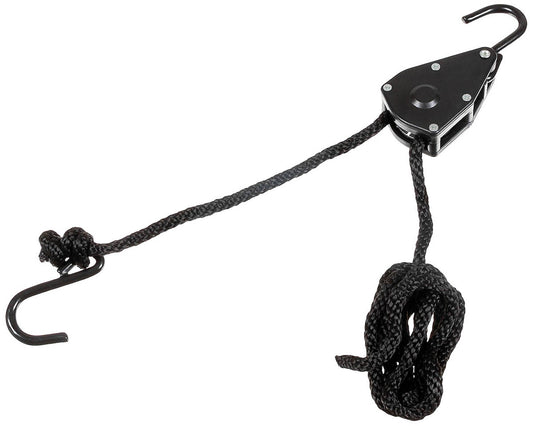 Funie de Tensionare cu Clichet Negru MFH - 9mm, 2m