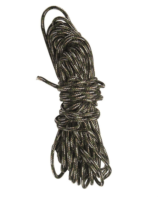 Funie Utilitară Mil-Tec – 15 m, 3 mm, Camo