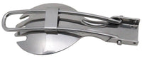 Furculingă Pliabilă Inox FoxOutdoor - Oțel Inoxidabil, 30g