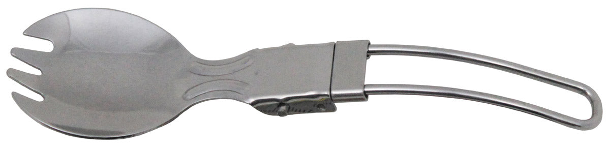 Furculingă Pliabilă Inox FoxOutdoor - Oțel Inoxidabil, 30g