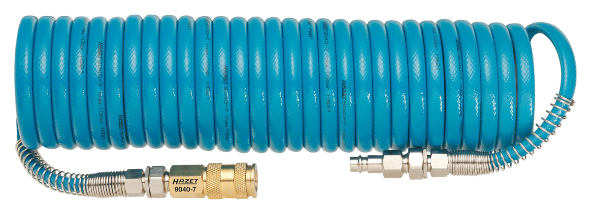 Furtun Spiralat Aer Comprimat Hazet - 7.62m, 10 bar