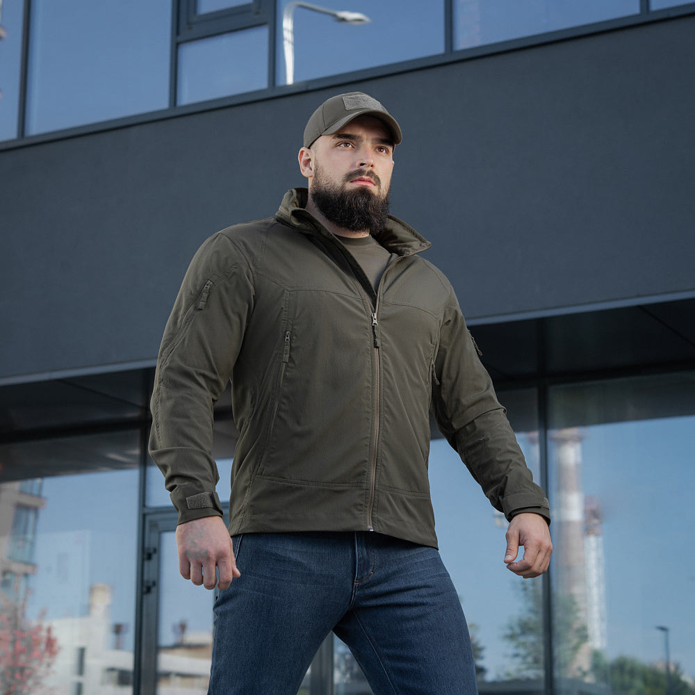 Geacă Flash M-Tac - Dark Olive, Ușoară și Rezistentă