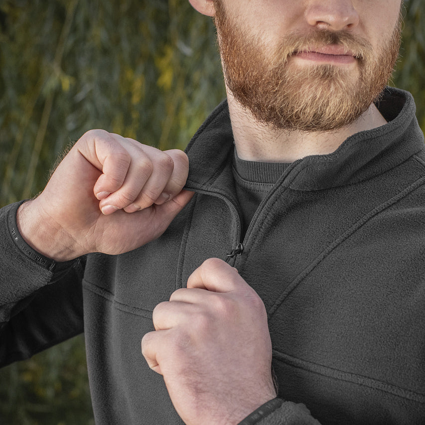 Geacă fleece Delta Polartec M-Tac - Negru, călduroasă