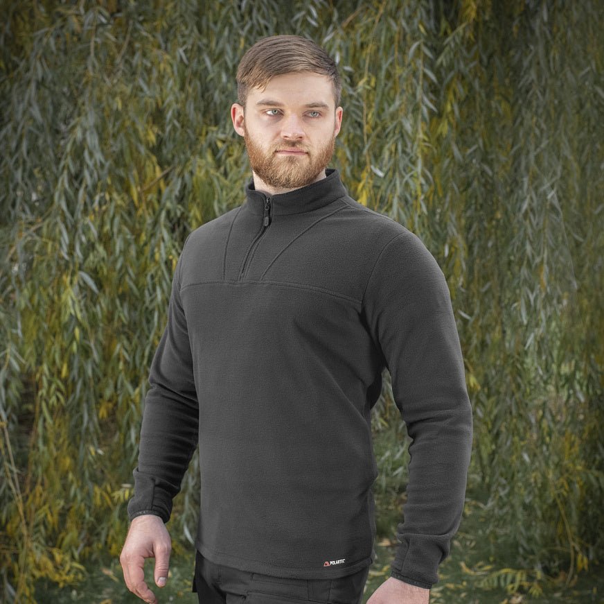 Geacă fleece Delta Polartec M-Tac - Negru, călduroasă