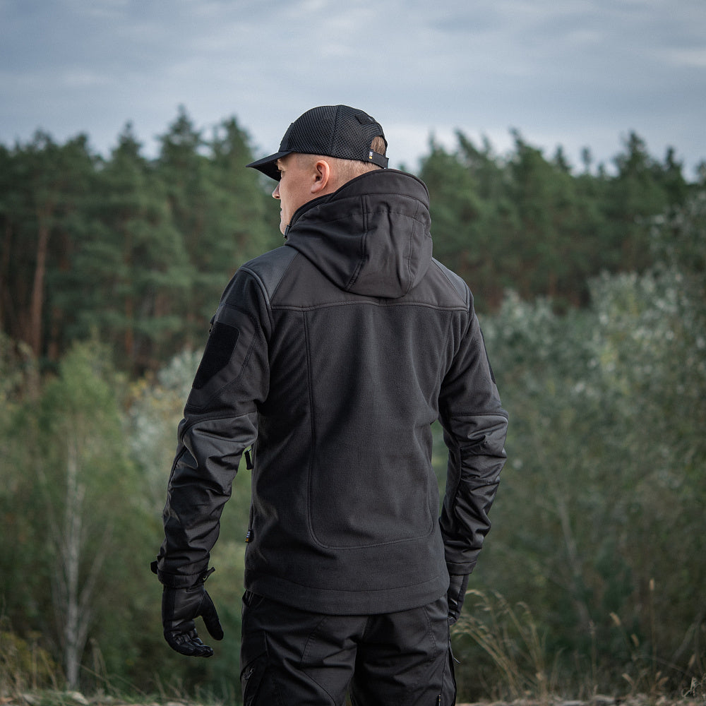 Geacă Fleece M-Tac Norman Windblock - Izolație Termică Neagră
