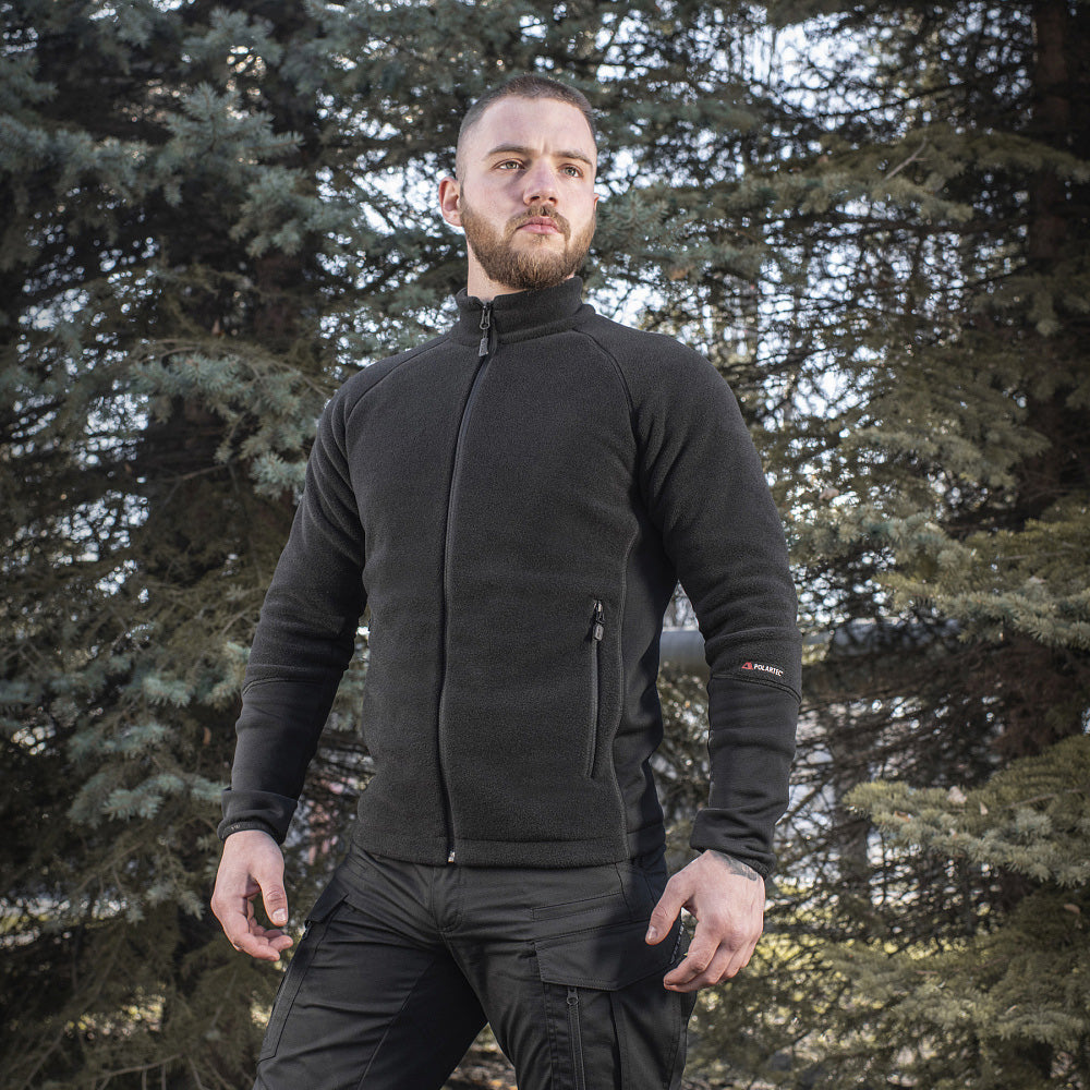 Geacă fleece Sport M-Tac Polartec® - Neagră, Confort Maxim