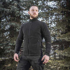 Geacă fleece Sport M-Tac Polartec® - Neagră, Confort Maxim