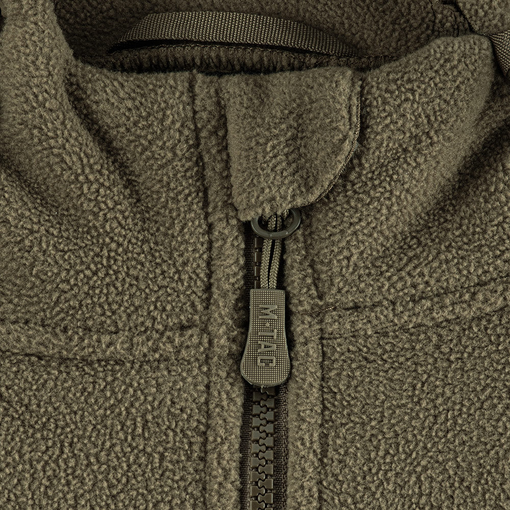 Jachetă Fleece Windblock Division Gen.III M-Tac Oliv – 100% Poliester, Glugă - poza 10
