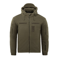 Jachetă Fleece Windblock Division Gen.III M-Tac Oliv – 100% Poliester, Glugă - poza 3