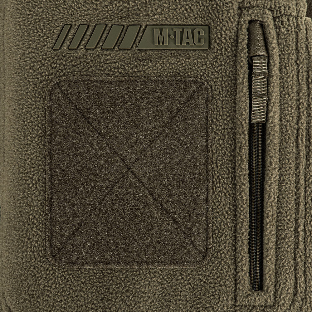 Jachetă Fleece Windblock Division Gen.III M-Tac Oliv – 100% Poliester, Glugă - poza 8