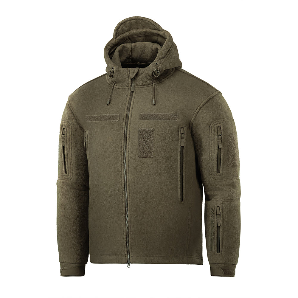 Jachetă Fleece Windblock Division Gen.III M-Tac Oliv – 100% Poliester, Glugă - poza 1